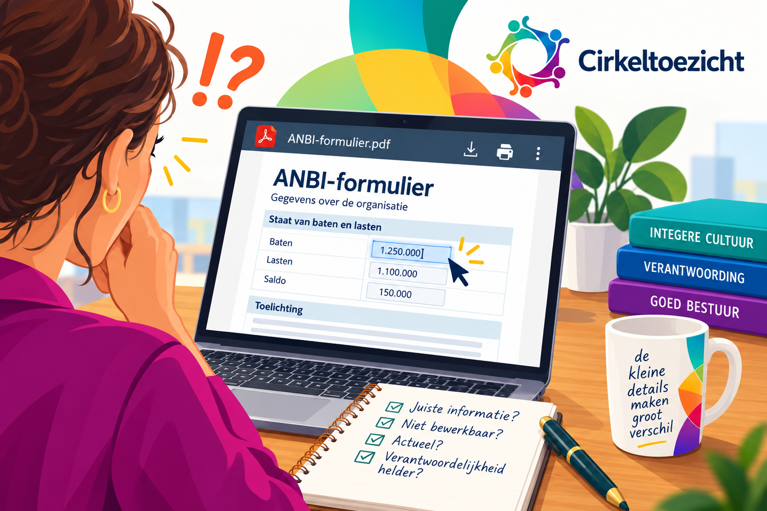 Kan iedereen jullie ANBI-cijfers aanpassen?